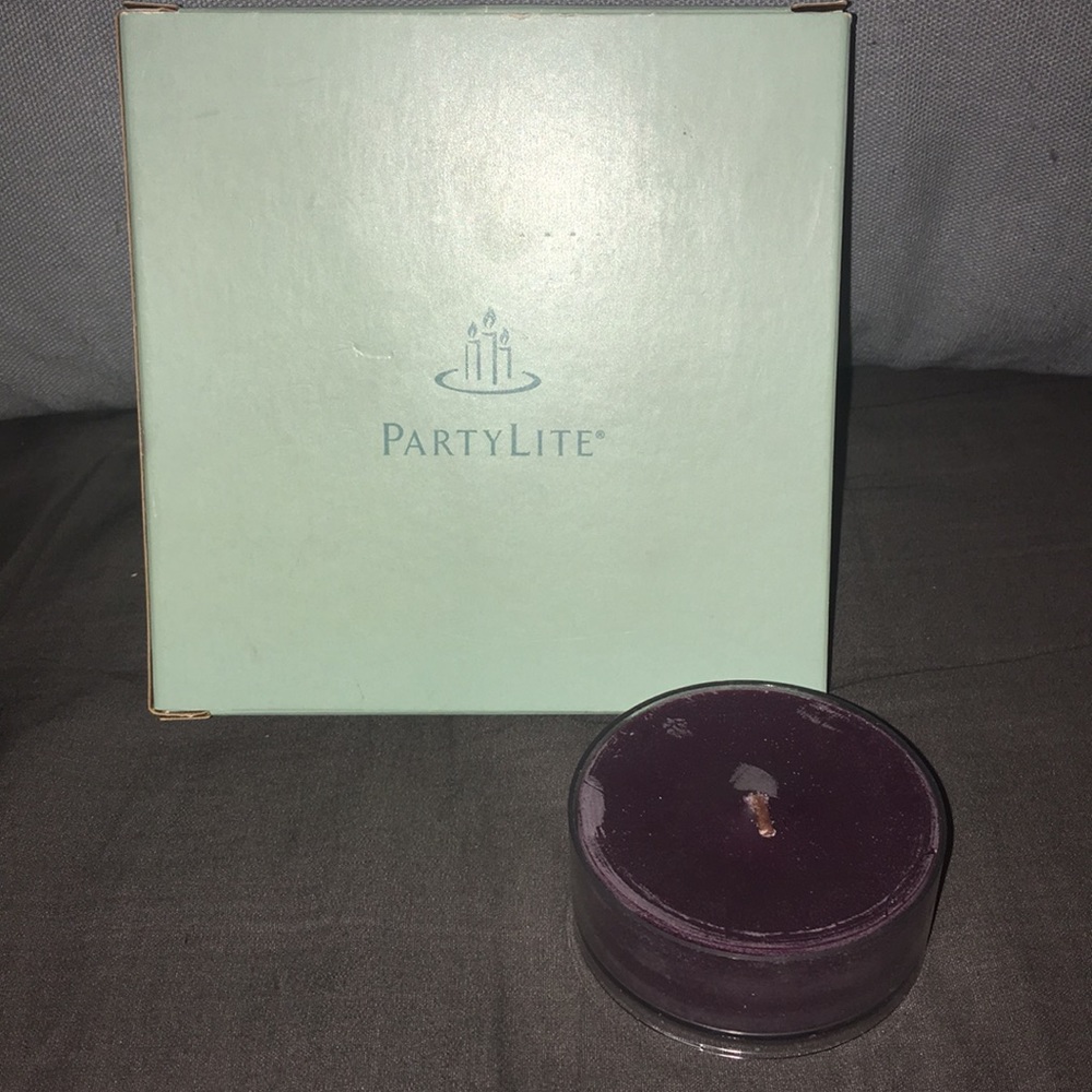 PartyLite large tealights Black Raspberry